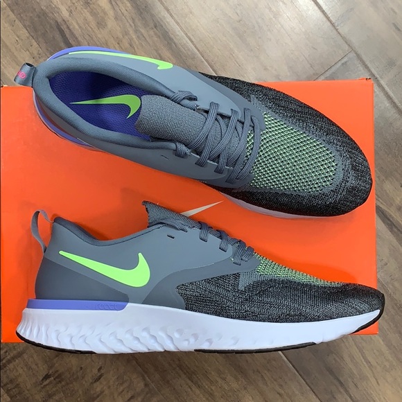 NIKE ODYSSEY REACT 2 FLYKNIT armory blue/lime blas - Picture 10 of 16